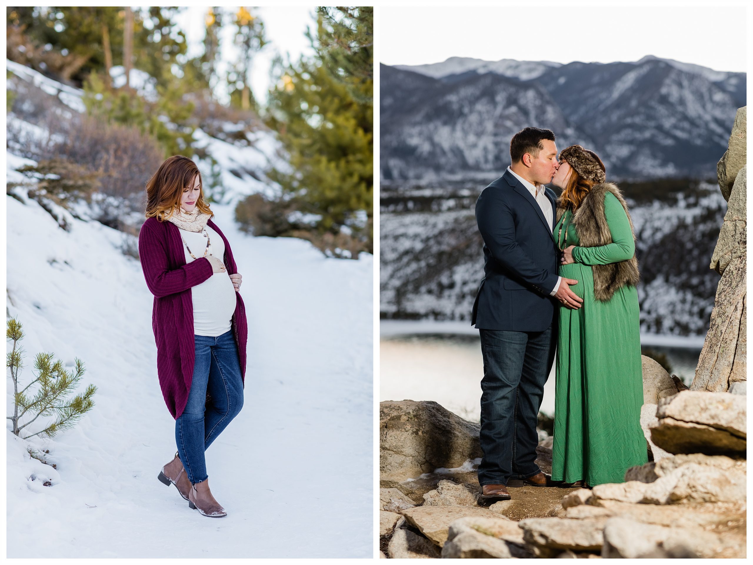 sapphire point overlook colorado maternity session